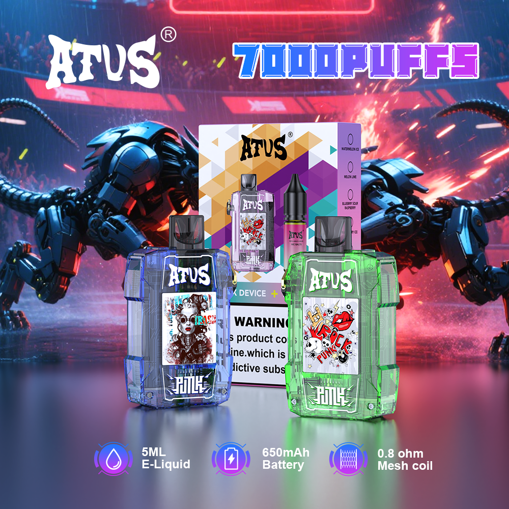 DE012 Vaper Desechable Puffs 7000 Caladas Vapers ATVS Vape