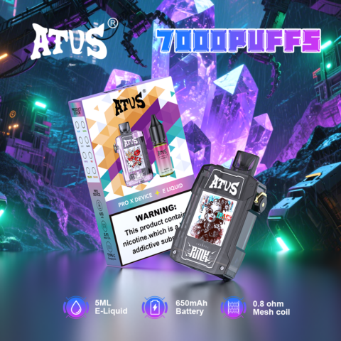 DE012 Vaper Desechable Puffs 7000 Caladas Vapers ATVS Vape