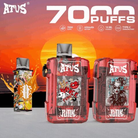 DE012 Vaper Desechable Puffs 7000 Caladas Vapers ATVS Vape