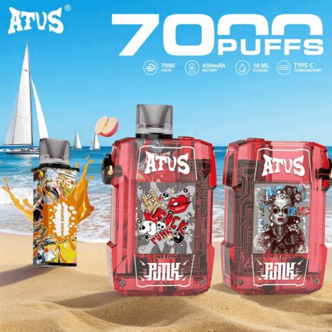 DE012 Vaper Desechable Puffs 7000 Caladas Vapers ATVS Vape