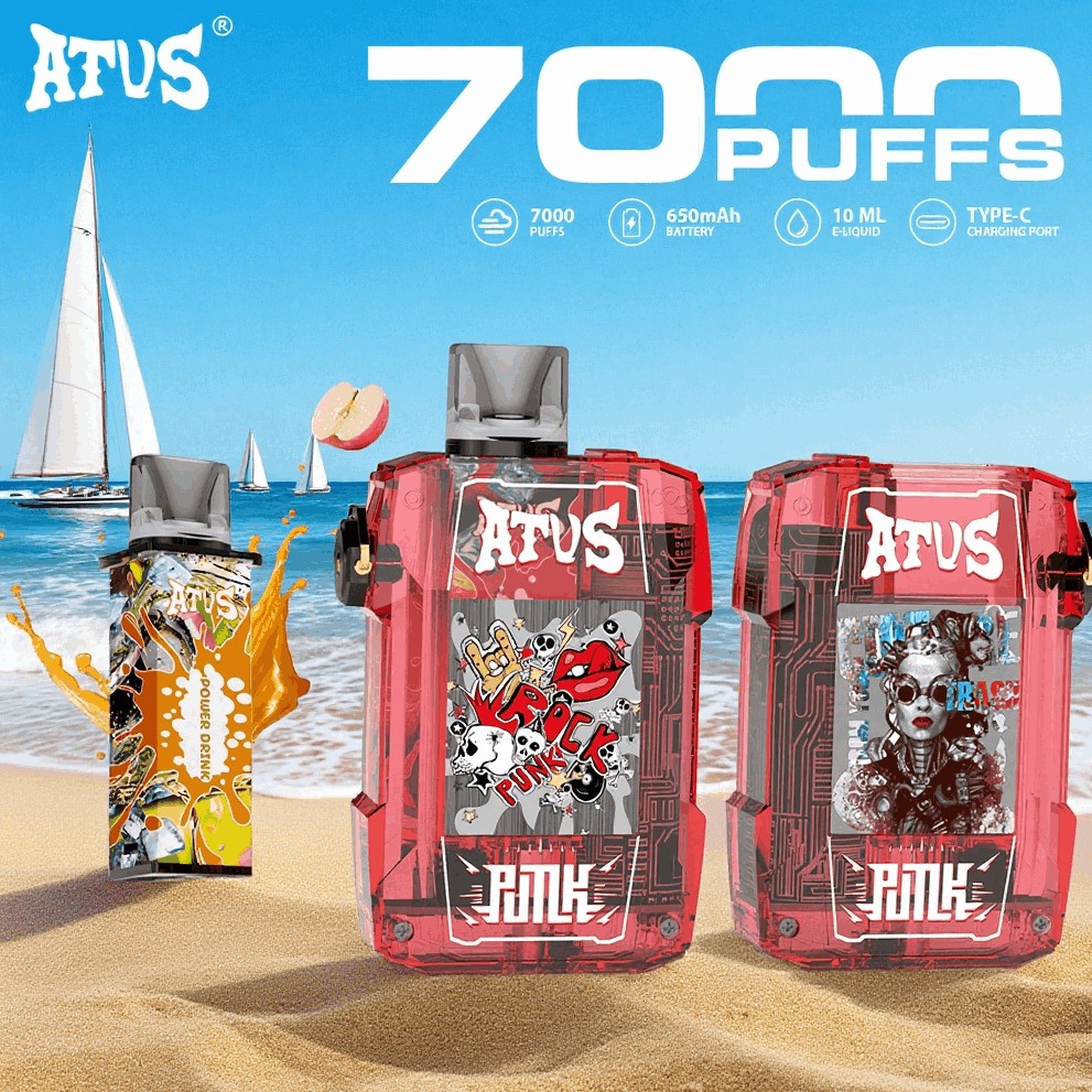 DE012 Vaper Desechable Puffs 7000 Caladas Vapers ATVS Vape