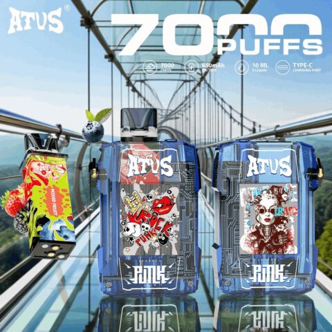 DE012 Vaper Desechable Puffs 7000 Caladas Vapers ATVS Vape
