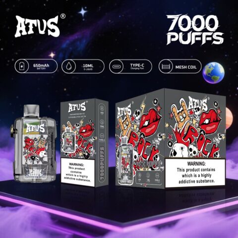 DE012 Vaper Desechable Puffs 7000 Caladas Vapers ATVS Vape