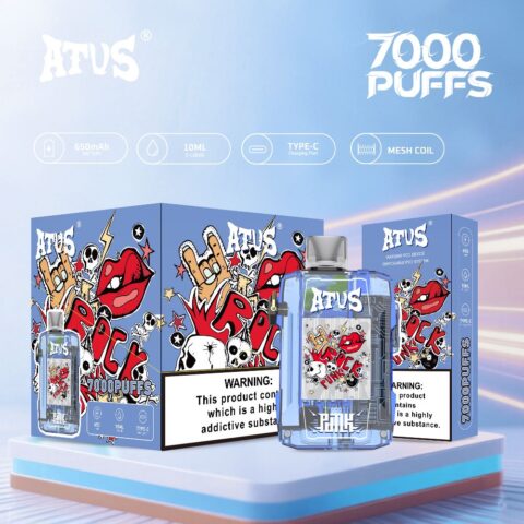 DE012 Vaper Desechable Puffs 7000 Caladas Vapers ATVS Vape