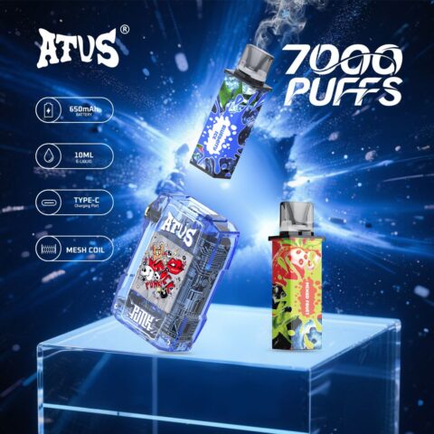 DE012 Vaper Desechable Puffs 7000 Caladas Vapers ATVS Vape