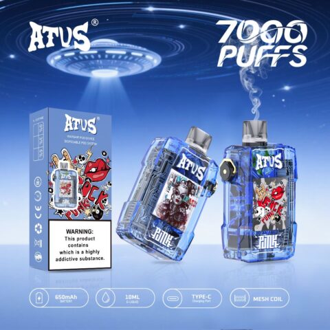 DE012 Vaper Desechable Puffs 7000 Caladas Vapers ATVS Vape