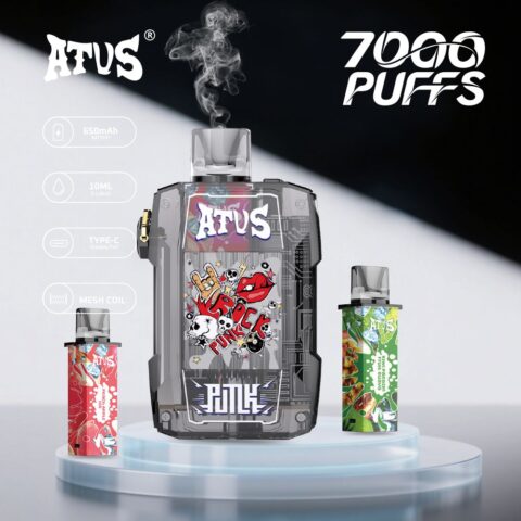 DE012 Vaper Desechable Puffs 7000 Caladas Vapers ATVS Vape