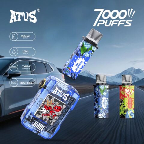 DE012 Vaper Desechable Puffs 7000 Caladas Vapers ATVS Vape