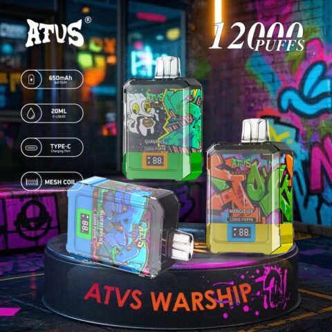 DE013A Vaper Desechable Puffs 12000 Caladas Vapers ATVS Vape