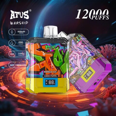 DE013A Vaper Desechable Puffs 12000 Caladas Vapers ATVS Vape