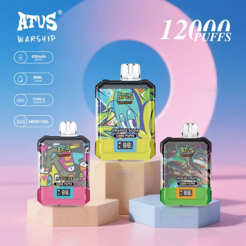 DE013A Vaper Desechable Puffs 12000 Caladas Vapers ATVS Vape