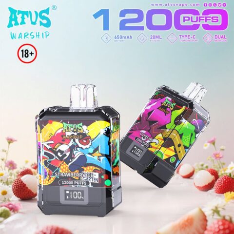 DE013A Vaper Desechable Puffs 12000 Caladas Vapers ATVS Vape