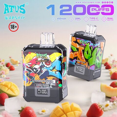 DE013A Vaper Desechable Puffs 12000 Caladas Vapers ATVS Vape