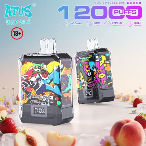 DE013A Vaper Desechable Puffs 12000 Caladas Vapers ATVS Vape