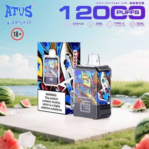 DE013A Vaper Desechable Puffs 12000 Caladas Vapers ATVS Vape