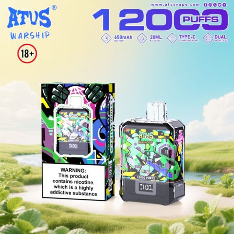 DE013A Vaper Desechable Puffs 12000 Caladas Vapers ATVS Vape