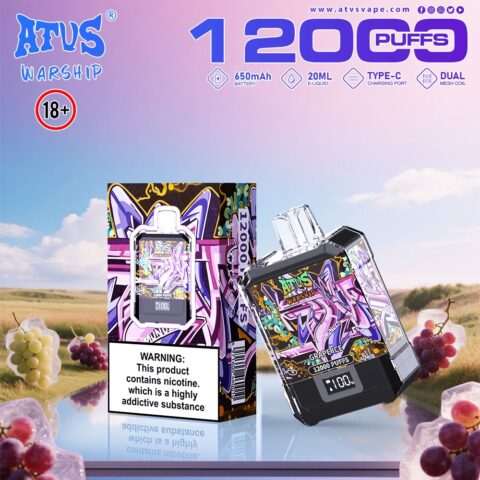 DE013A Vaper Desechable Puffs 12000 Caladas Vapers ATVS Vape