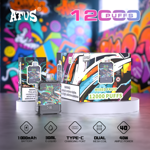 DE013A Vaper Desechable Puffs 12000 Caladas Vapers ATVS Vape