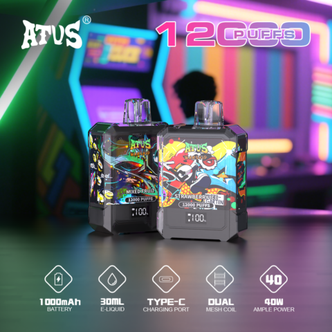 DE013A Vaper Desechable Puffs 12000 Caladas Vapers ATVS Vape