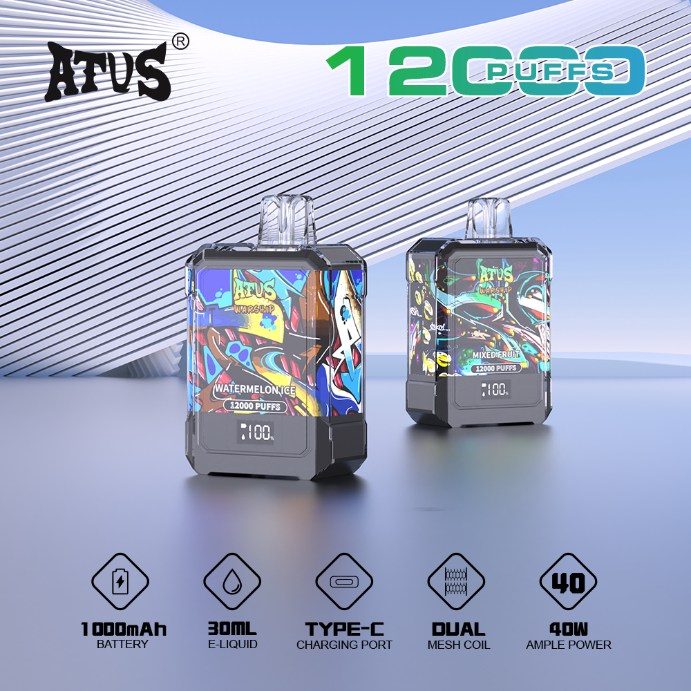 DE013A Vaper Desechable Puffs 12000 Caladas Vapers ATVS Vape