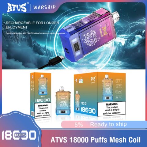 DE015 Vaper Desechable Puffs 18000 Caladas Vapers ATVS Vape