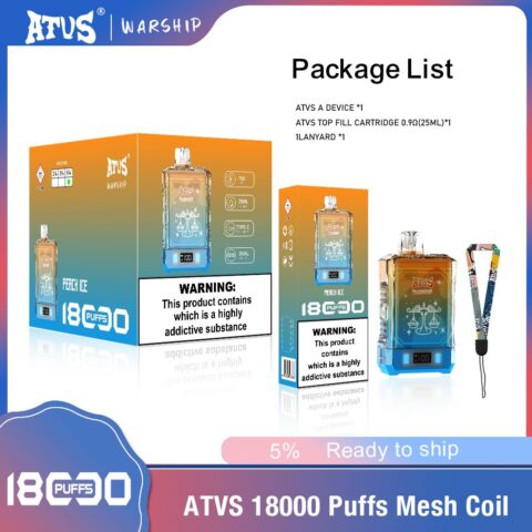 DE015 Vaper Desechable Puffs 18000 Caladas Vapers ATVS Vape