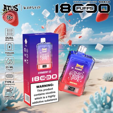 DE015 Vaper Desechable Puffs 18000 Caladas Vapers ATVS Vape