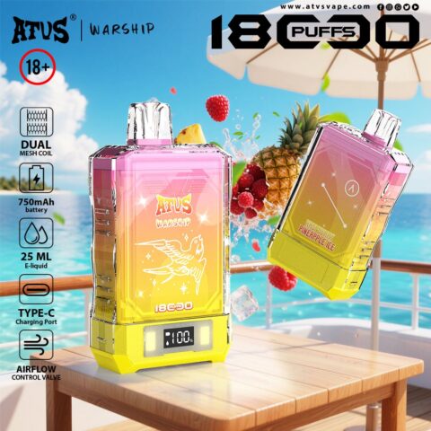 DE015 Vaper Desechable Puffs 18000 Caladas Vapers ATVS Vape