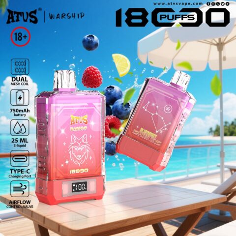 DE015 Vaper Desechable Puffs 18000 Caladas Vapers ATVS Vape