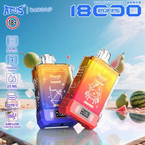 DE015 Vaper Desechable Puffs 18000 Caladas Vapers ATVS Vape