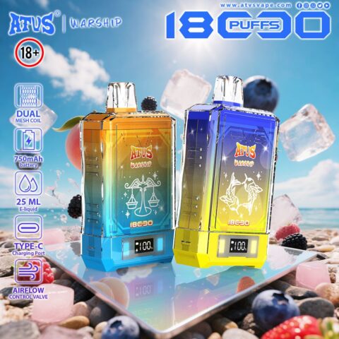 DE015 Vaper Desechable Puffs 18000 Caladas Vapers ATVS Vape