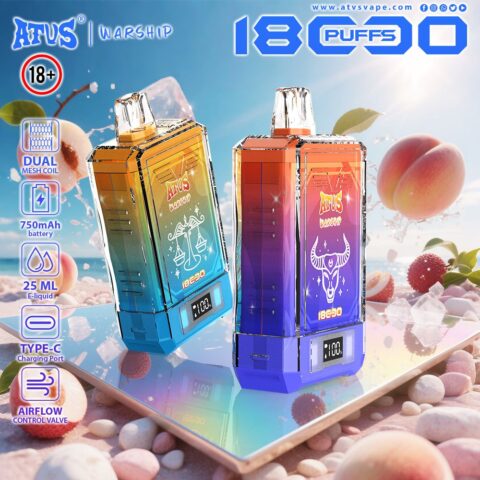 DE015 Vaper Desechable Puffs 18000 Caladas Vapers ATVS Vape