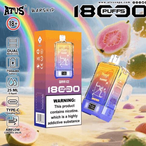 DE015 Vaper Desechable Puffs 18000 Caladas Vapers ATVS Vape