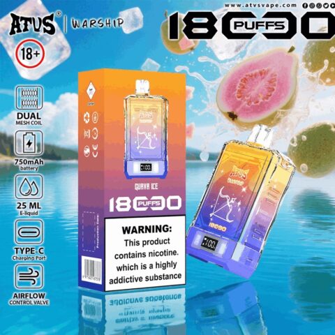 DE015 Vaper Desechable Puffs 18000 Caladas Vapers ATVS Vape