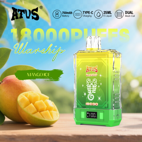 DE015 Vaper Desechable Puffs 18000 Caladas Vapers ATVS Vape