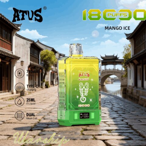 DE015 Vaper Desechable Puffs 18000 Caladas Vapers ATVS Vape