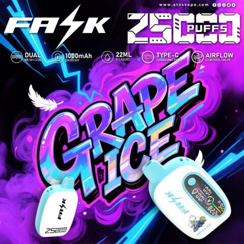 DE016 Vaper Desechable Puffs 25000 Caladas Vapers ATVS Vape