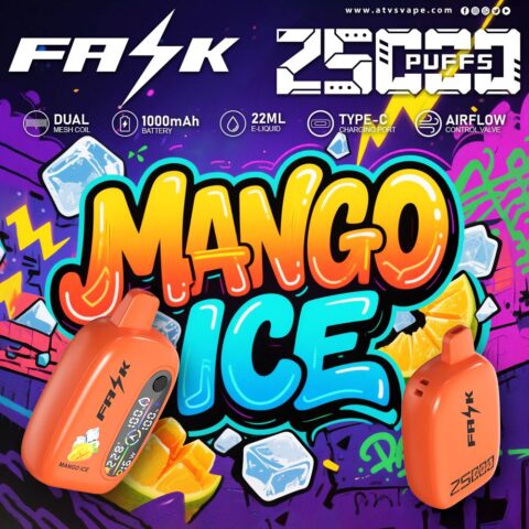 DE016 Vaper Desechable Puffs 25000 Caladas Vapers ATVS Vape