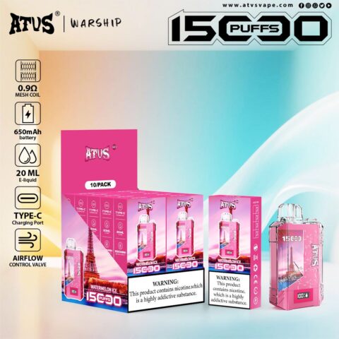 DE017 Vaper Desechable Puffs 15000 Caladas Vapers ATVS Vape