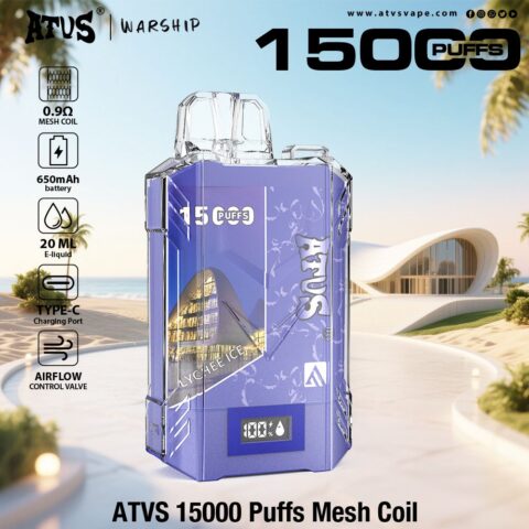 DE017 Vaper Desechable Puffs 15000 Caladas Vapers ATVS Vape