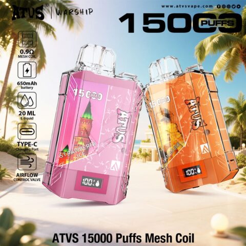 DE017 Vaper Desechable Puffs 15000 Caladas Vapers ATVS Vape