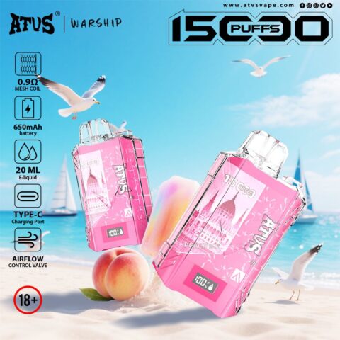 DE017 Vaper Desechable Puffs 15000 Caladas Vapers ATVS Vape