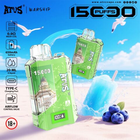 DE017 Vaper Desechable Puffs 15000 Caladas Vapers ATVS Vape