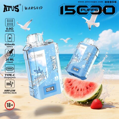 DE017 Vaper Desechable Puffs 15000 Caladas Vapers ATVS Vape