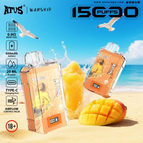 DE017 Vaper Desechable Puffs 15000 Caladas Vapers ATVS Vape