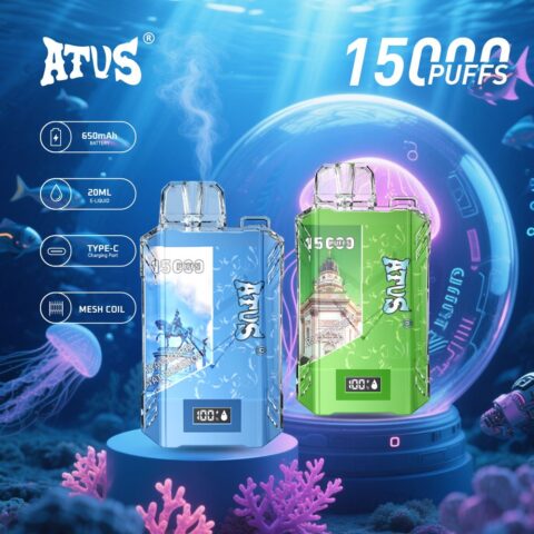 DE017 Vaper Desechable Puffs 15000 Caladas Vapers ATVS Vape