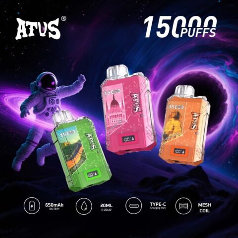 DE017 Vaper Desechable Puffs 15000 Caladas Vapers ATVS Vape
