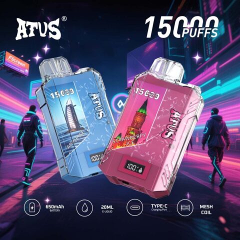 DE017 Vaper Desechable Puffs 15000 Caladas Vapers ATVS Vape