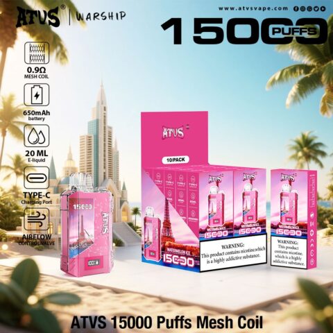 DE017 Vaper Desechable Puffs 15000 Caladas Vapers ATVS Vape