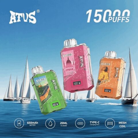 DE017 Vaper Desechable Puffs 15000 Caladas Vapers ATVS Vape